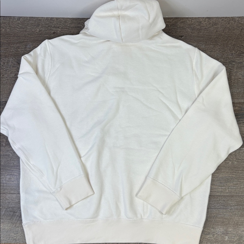 Polo Ralph Lauren Cream Embroidered Big Pony Logo Hoodie – Men’s XL - Picture 3 of 12